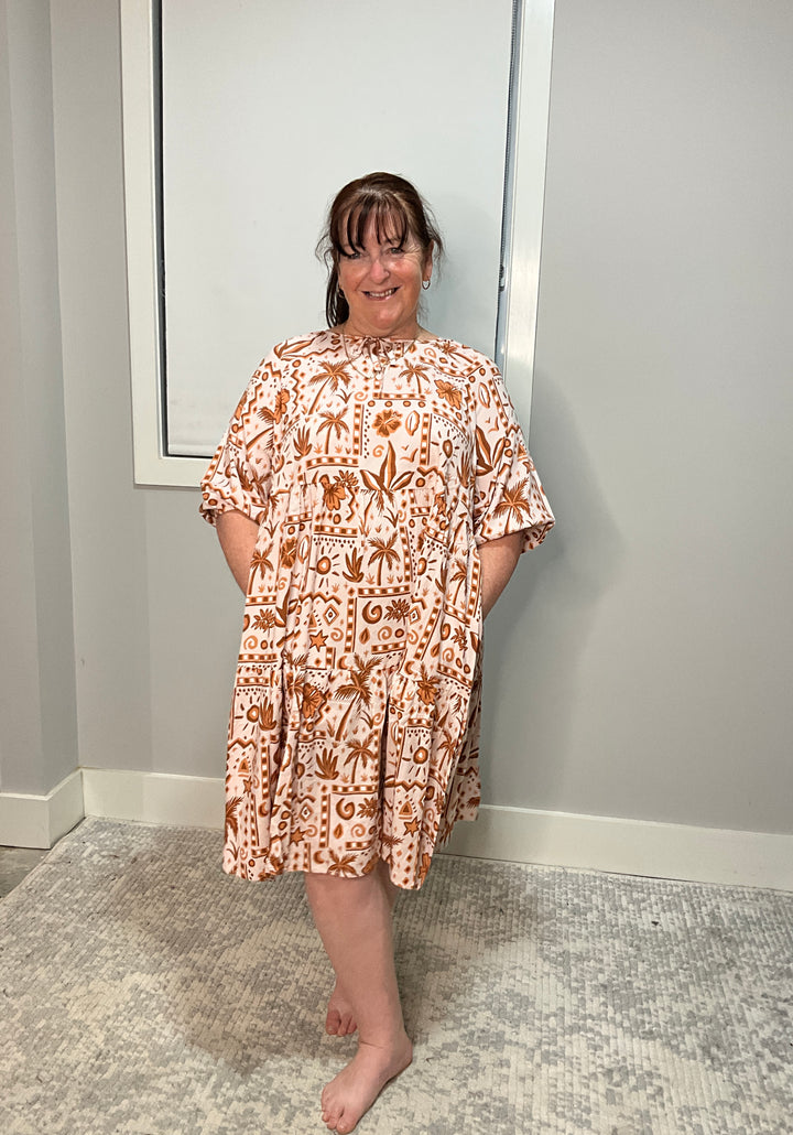 Genevieve Dress Brown