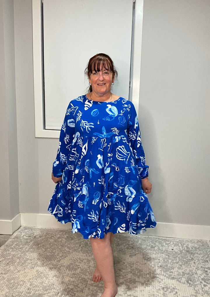 Faye Dress Blue