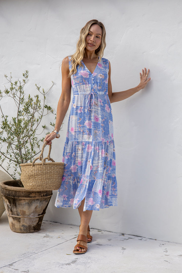 Petals n Paisley Maxi Dress