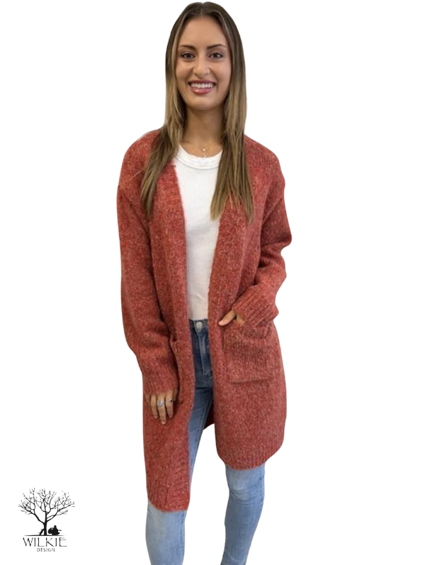 Maeve Cardi Burnt Orange