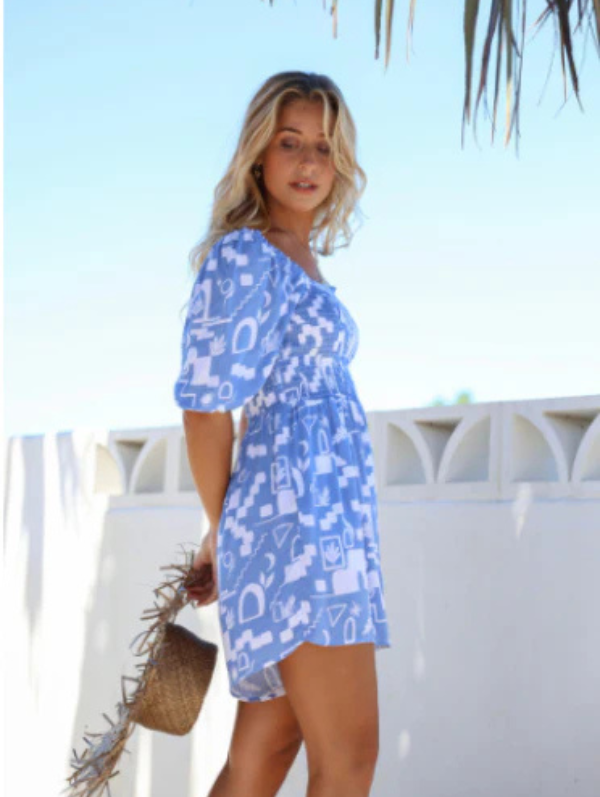 Morocco Playsuit Blue