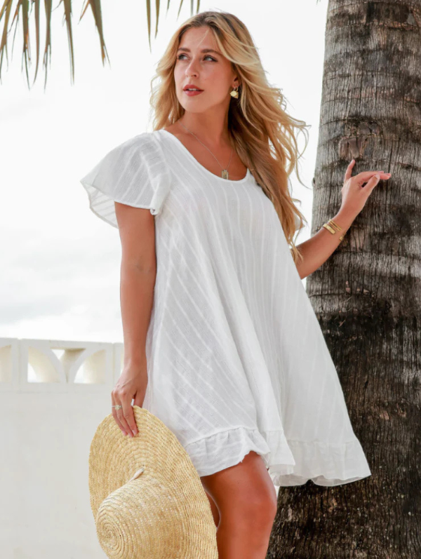 Pia Dress White