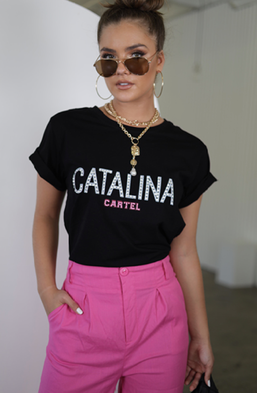 Catalina Cartel Black / Pink Top