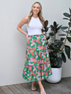 Shaylie Skirt Green Floral