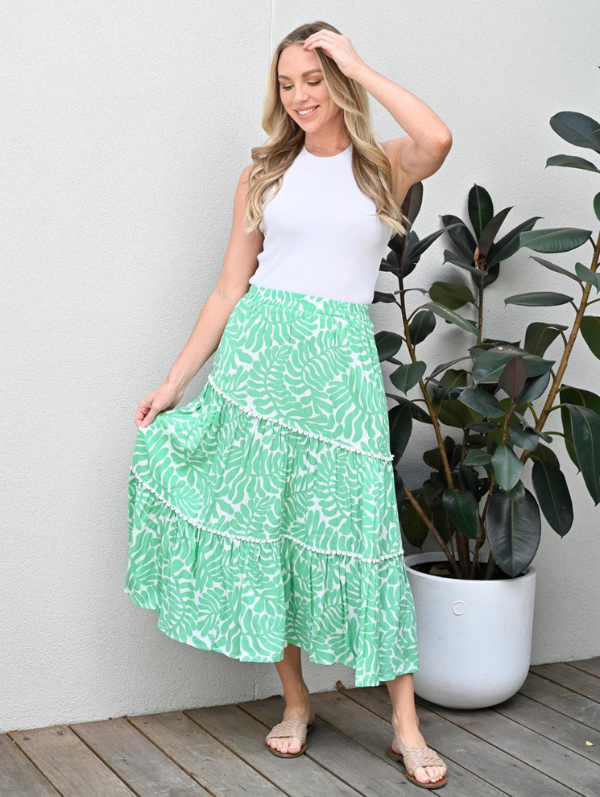 Shaylie Skirt Green