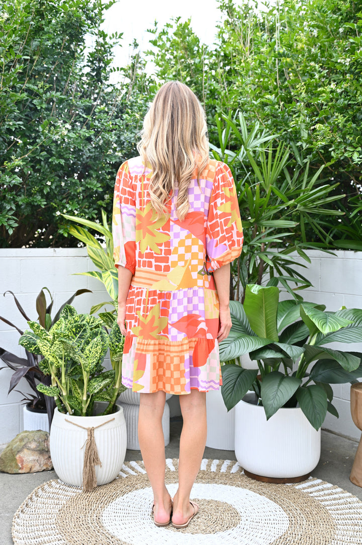 Claudette Dress Red