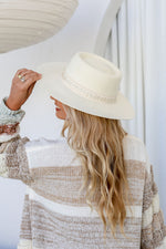 Boho Winter Hat Ivory