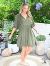 Baylee Dress Khaki