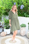Baylee Dress Khaki