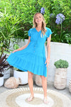Avery Dress Aqua