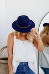Panama Winter Hat Navy