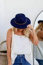 Panama Winter Hat Navy