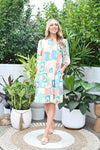Claudette Dress Blue