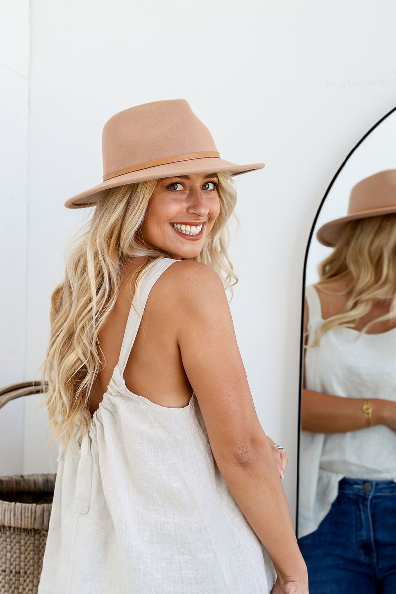 Fedora Winter Hat Camel