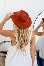 Fedora Winter Hat Terracotta